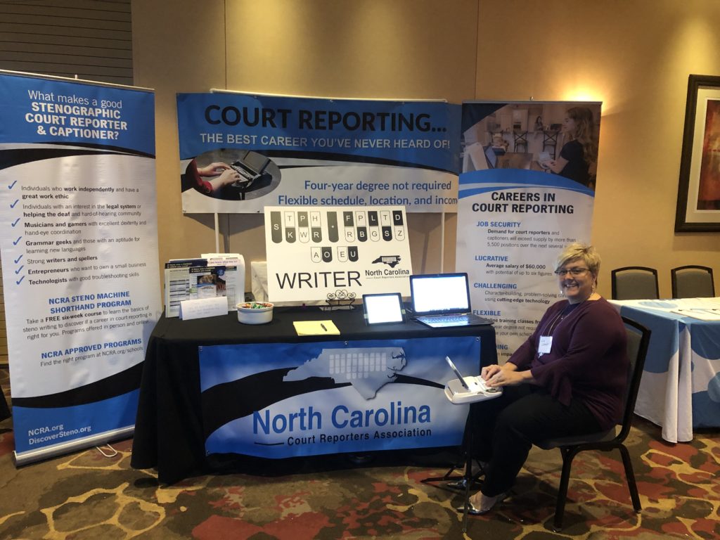 NCCRA conference booth